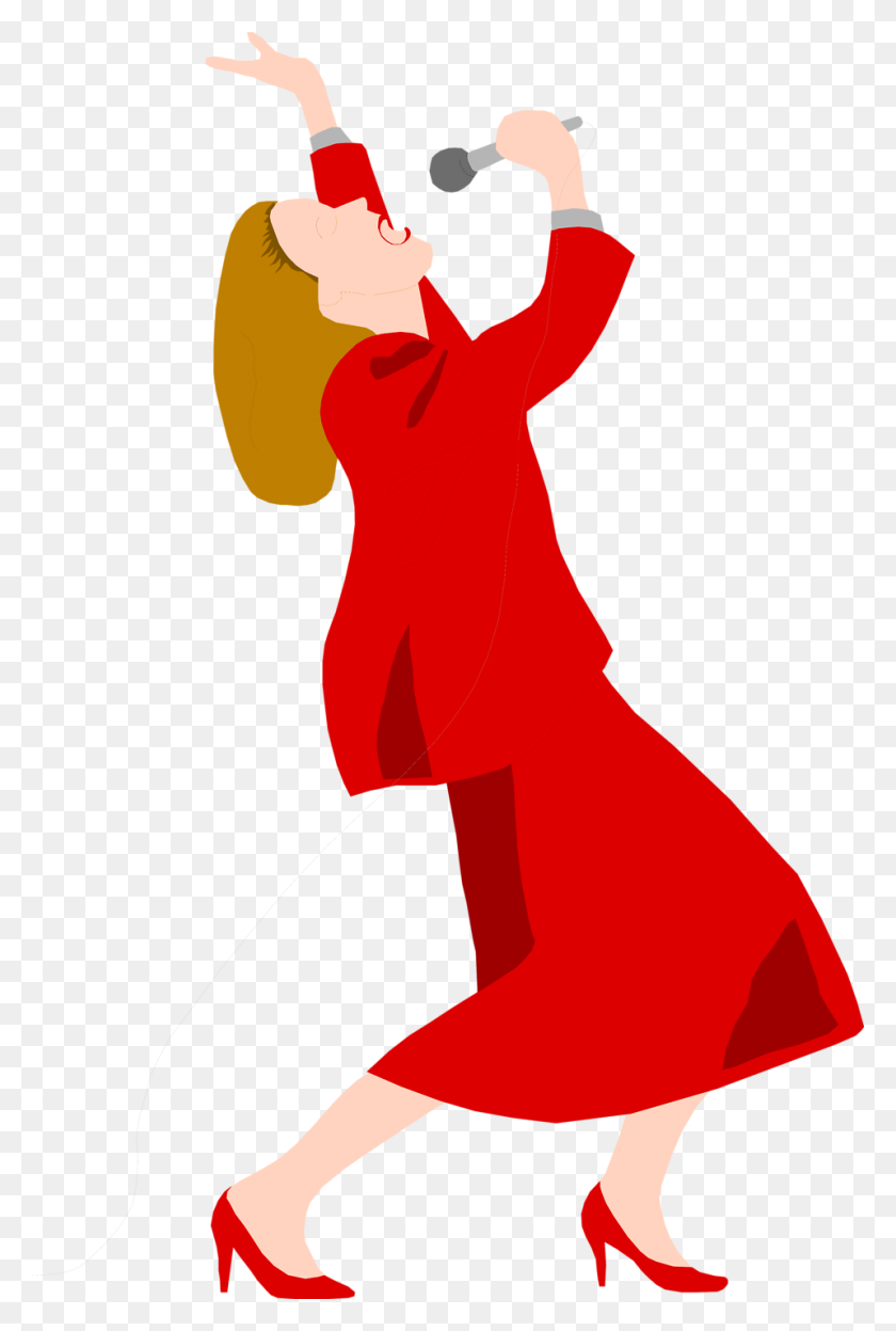 958x1458 Red Dress Clipart Lil Girl - Girl Dress Clipart