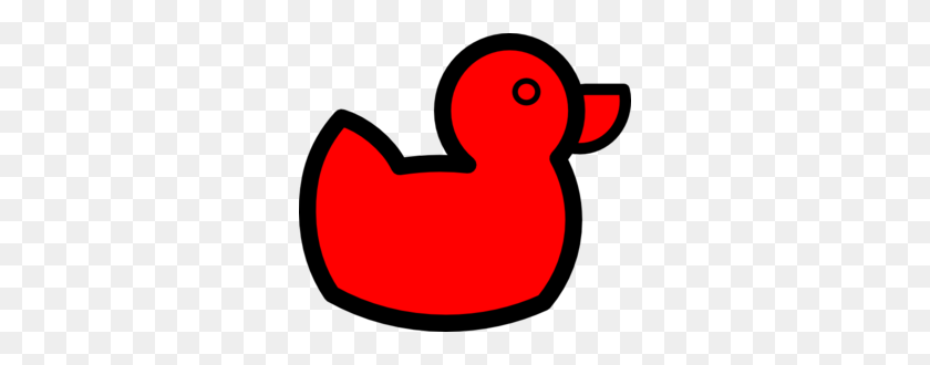 300x270 Red Duck Clip Art - Duck Clipart PNG