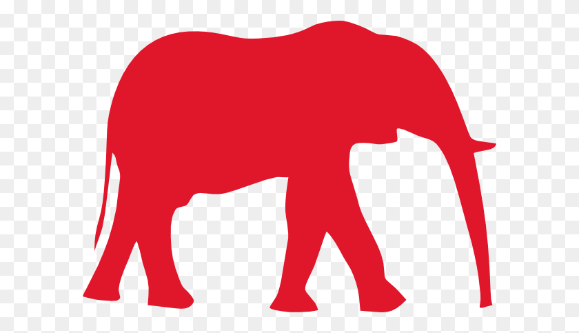 600x423 Elefante Rojo - Delta Sigma Theta Elephant Clipart