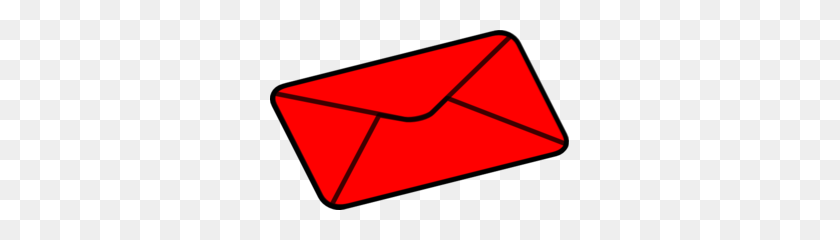 299x180 Red Envelope Clip Art - Envelope Clipart
