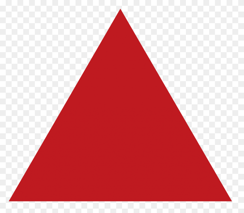 1182x1024 Red Equilateral Triangle - Equilateral Triangle PNG