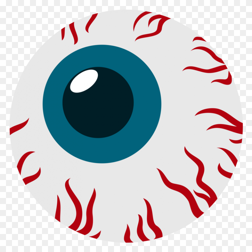 809x810 Красные Глаза Рисунок Клипарт - Глазной Мяч Png