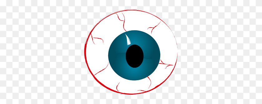 299x276 Red Eyeball Clipart Free Images - Eye Clipart Transparent