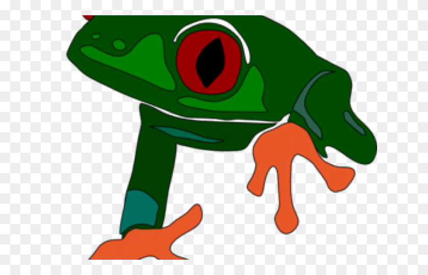 640x480 Red Eyed Tree Frog Clipart Clip Art - Cartoon Frog Clipart