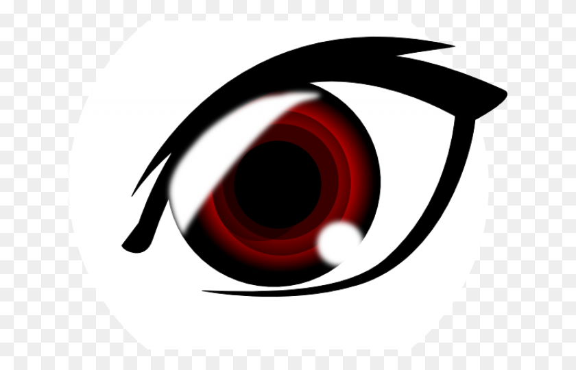 640x480 Red Eyes Clipart Anime Girl - Girl Eyes Clipart