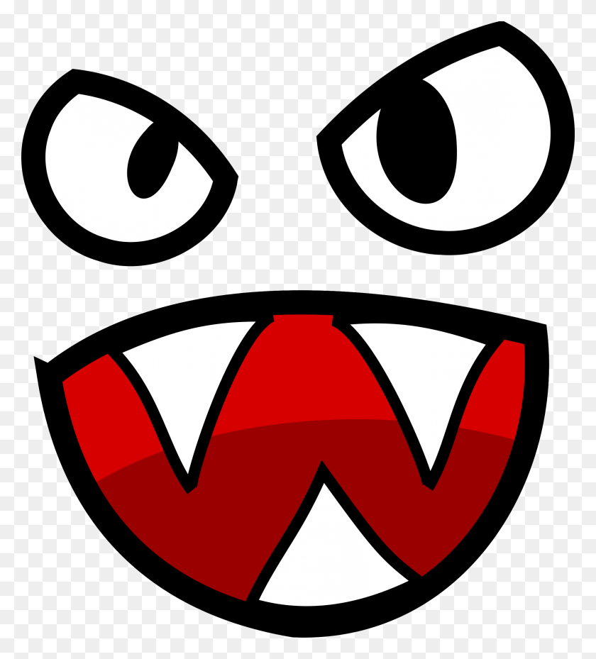 2153x2400 Red Eyes Clipart Monster Eyes - Smile Teeth Clipart