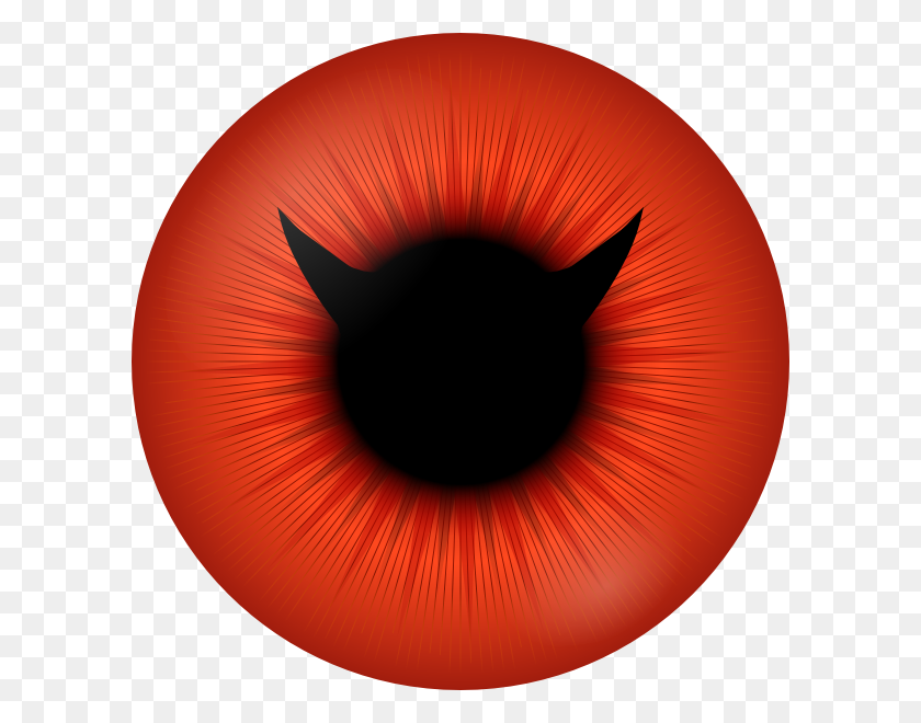 600x600 Ojos Rojos Clipart Spooky Eye - Ojos Asustadizos Png