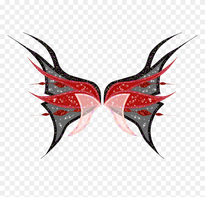 900x861 Red Fairy Wings Png, Wings Things Bundle - Fairy Wings PNG