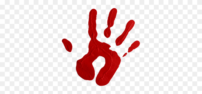332x333 Red Fingerprint Png - Bloody Handprint PNG