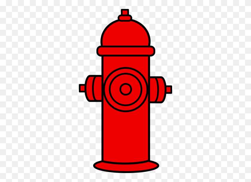 312x550 Red Fire Hydrant Clipart Puppy Theme Birthday Party - Plinko Clipart