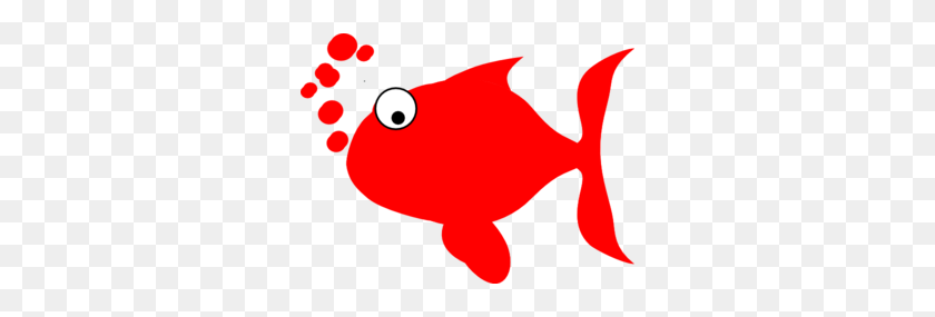 300x225 Красная Рыба Картинки - Красный Клипарт