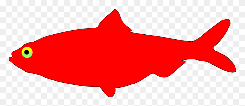 2400x937 Red Fish Clip Art, One Fish Two Fish Red Fish Blue Fish Clip Art - Dr Seuss Fish Clipart