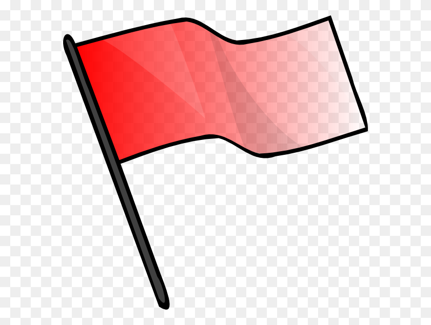 594x574 Red Flag Clip Art Free Vector - Racing Flag Clipart