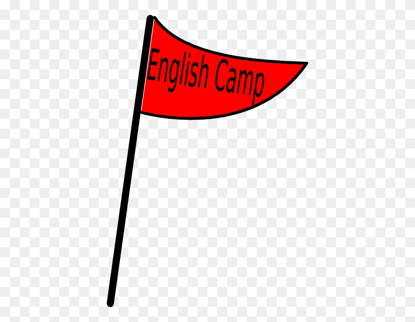 408x591 Red Flag English Camp Clip Art - English Clipart
