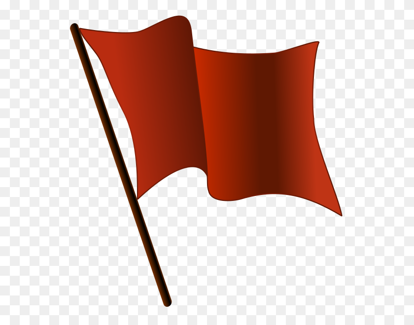 557x600 Red Flag Image Image Group - Blank Flag PNG