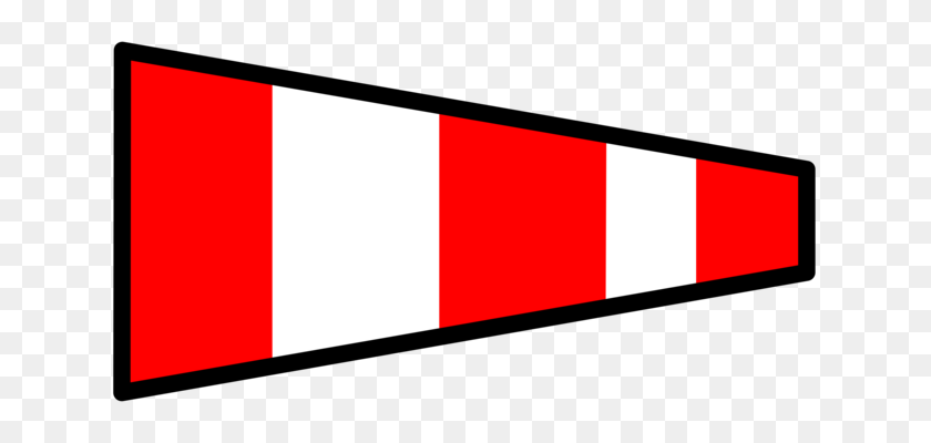 649x340 Red Flag Triangle Pennon Banner - Pennant Flag Clipart