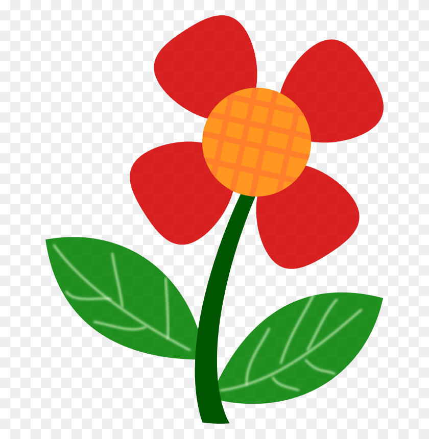 662x800 Red Flower Clipart - Water Drop Clipart Free