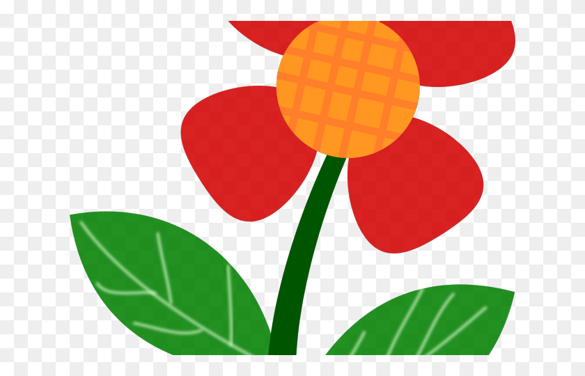 640x480 Red Flower Clipart Clip Art - Part Clipart