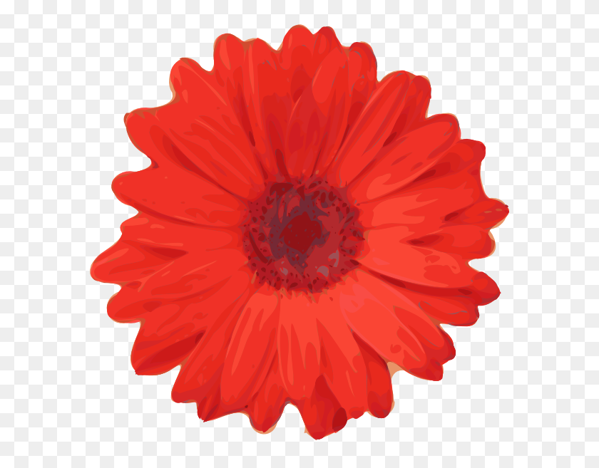 588x597 Red Flower Pedals Clip Art Free Vector - Poppy Clipart