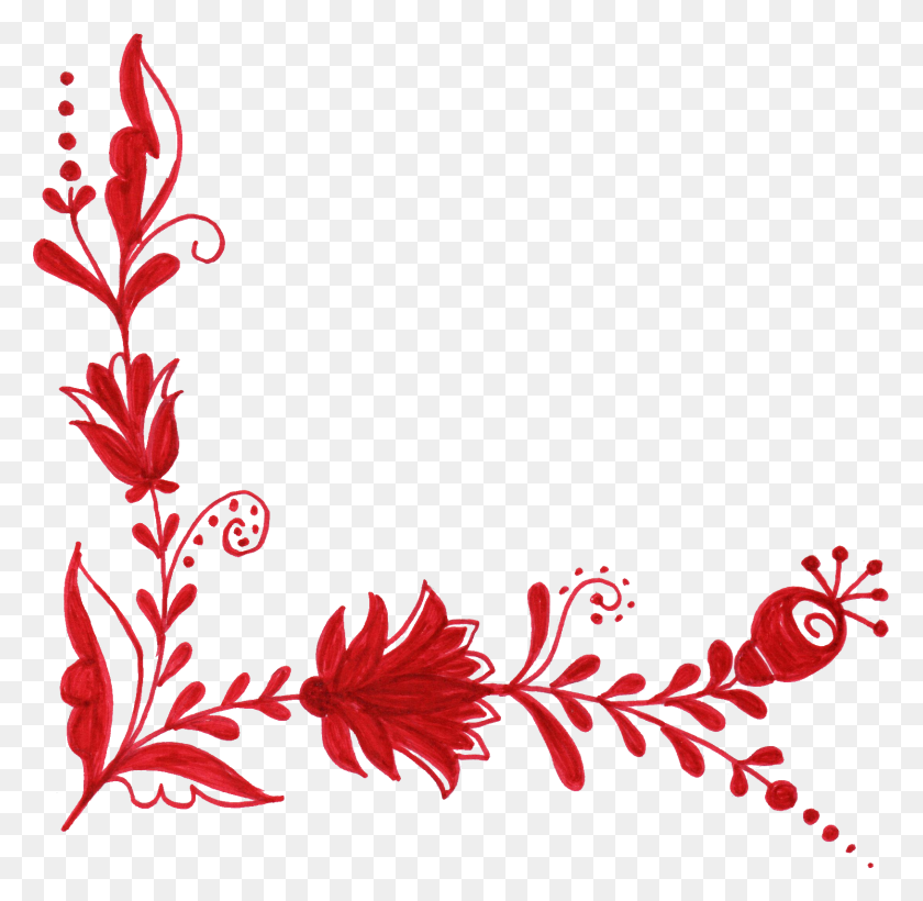 1628x1588 Red Flowers Png Picture Png Arts - Red Flower PNG