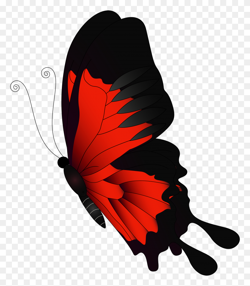 4323x5000 Mariposa Roja Png Clip Art - Mariposa Roja Clipart