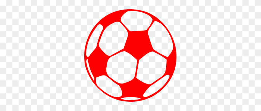 297x299 Clipart De Fútbol Rojo - Football Logo Clipart