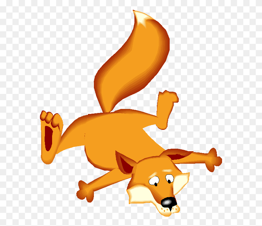 585x662 Red Fox Clip Art - Number 1 Clipart