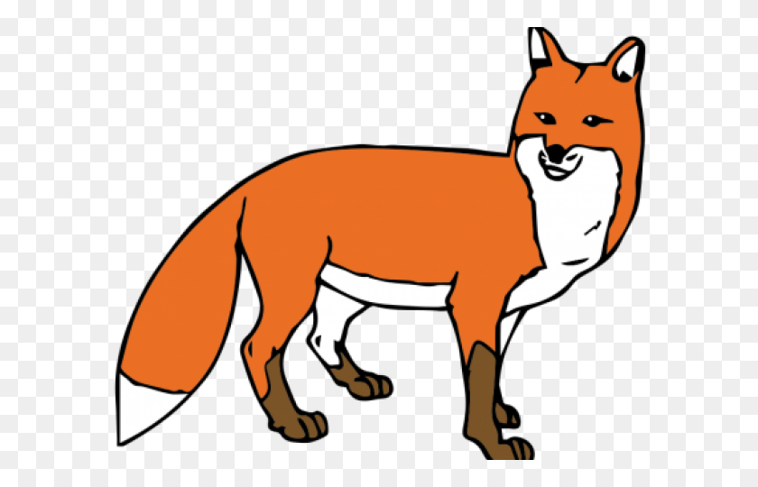 640x480 Red Fox Clipart Sneaky Fox - Red Fox Clipart