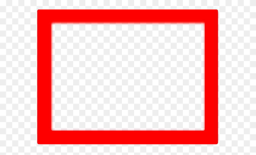 600x448 Красная Рамка Клипарт Скачать - Прямоугольная Рамка Png