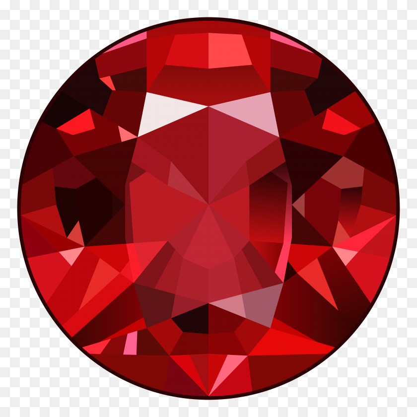 6000x6000 Red Gem Png Clip Art - Ruby Clipart