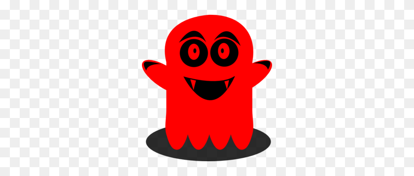 264x298 Red Ghost Cliparts - Friendly Ghost Clipart