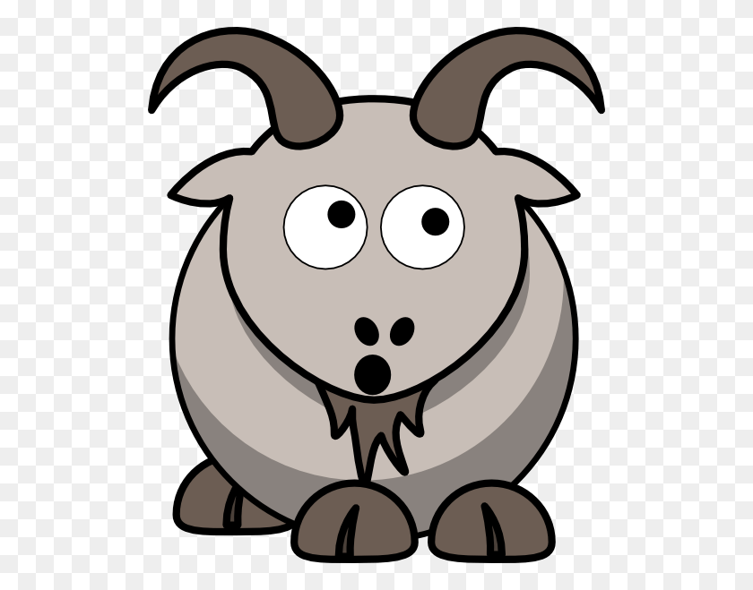510x599 Red Goat Cliparts - Cute Goat Clipart