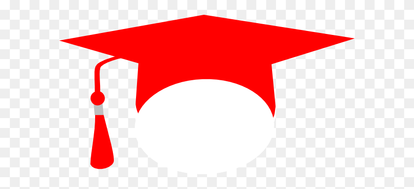 600x324 Red Graduation Cap Clip Art - Grad Clipart