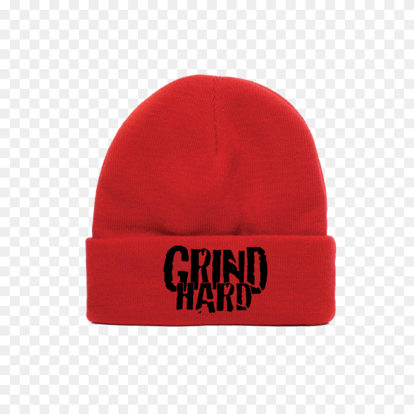 1000x1000 Red Grind Hard Beanie - Шапка Png
