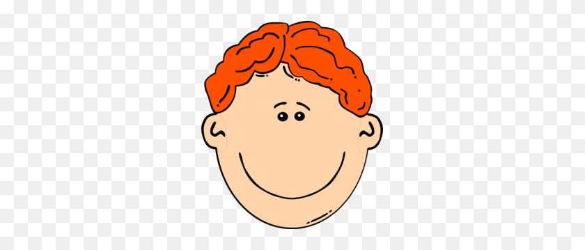 261x299 Мальчик С Рыжими Волосами, Клипарт, Картинки - Ребенок, Играющий В Бейсбол, Клипарт