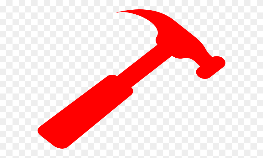 600x447 Red Hammer Clip Art - Sledge Hammer Clipart