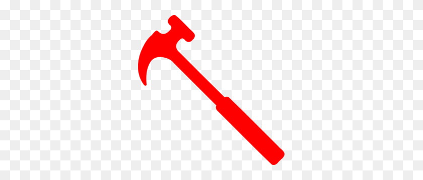 291x299 Red Hammer Clip Art - Sledge Hammer Clipart