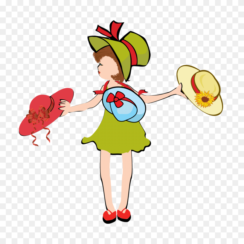 845x845 Red Hat Society Clip Art - Knockout Clipart
