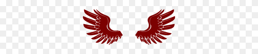 300x117 Red Hawk Wings Clip Art - Hawk PNG