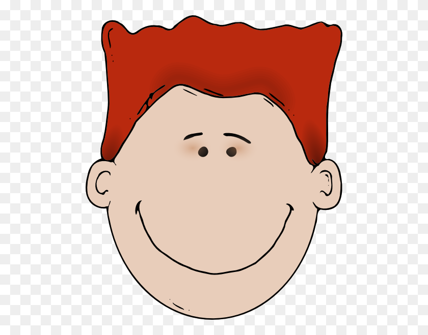 504x599 Red Head Child Png, Clip Art For Web - Red Nose Clipart