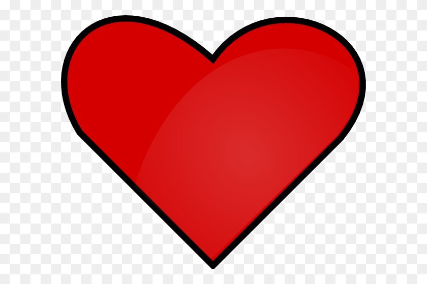 600x499 Красное Сердце Картинки - Маленькое Красное Сердце Клипарт