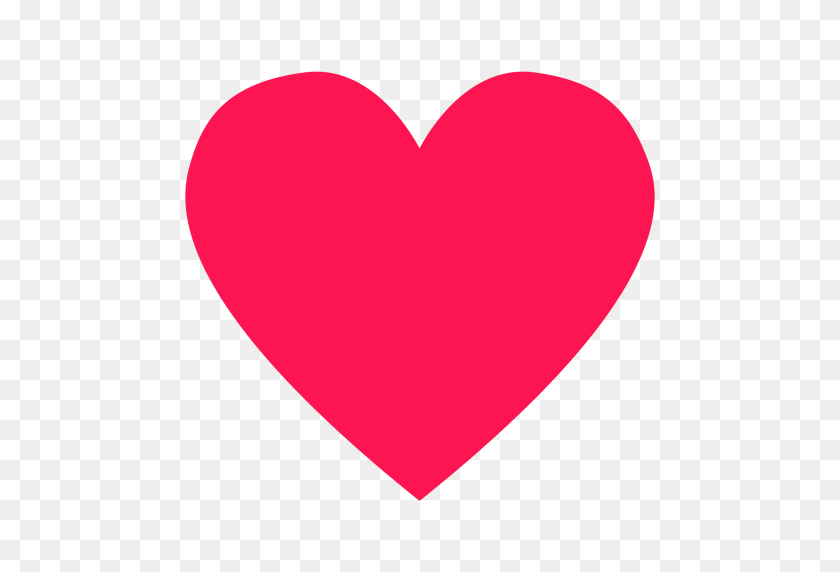 512x512 Красное Сердце Элемент Хиппи - Красное Сердце Png