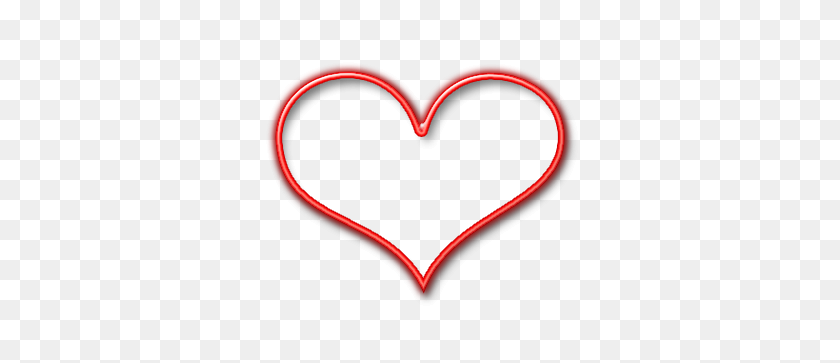 332x303 Красное Сердце Контурный Клипарт, Значок Fileheart Красная Пустота - Контурный Клипарт Джорджии