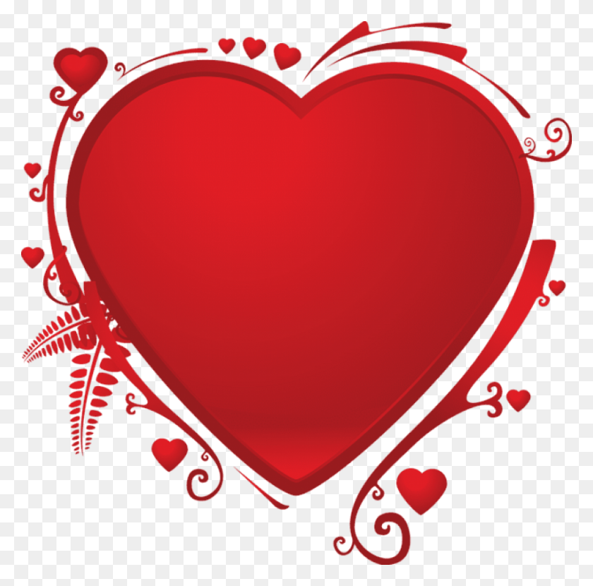 850x840 Red Heart Png - Heart PNG