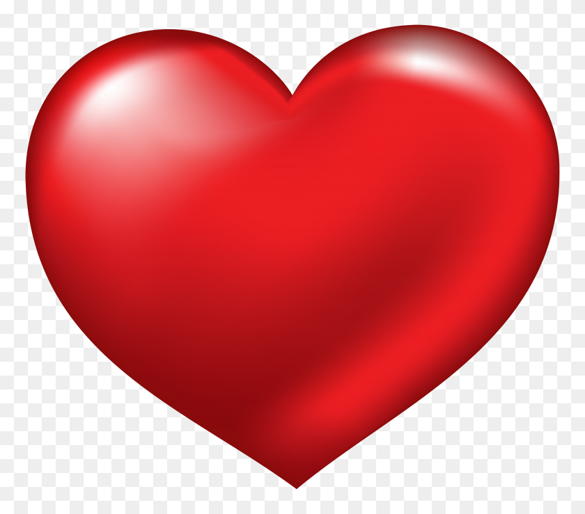 5000x4353 Red Heart Png Clipart - Red Heart PNG