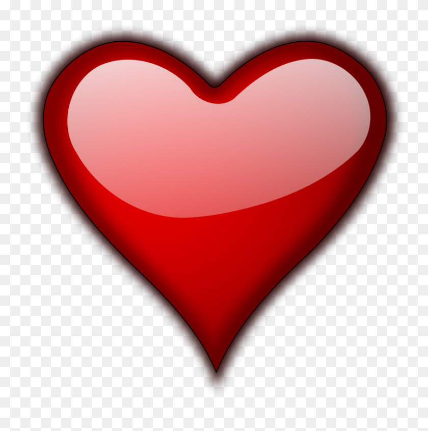 793x800 Red Heart Png Hd - Red Heart PNG