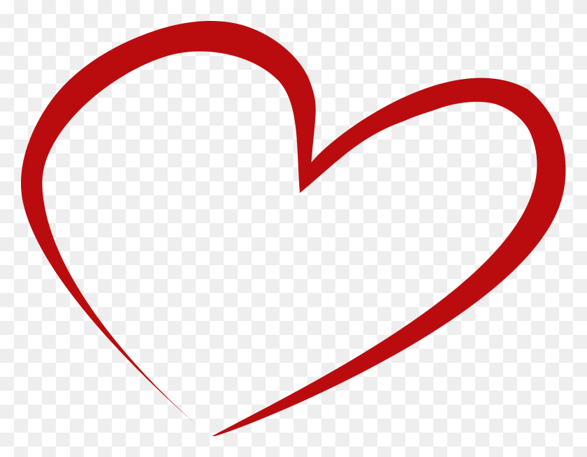 2000x1527 Red Heart Shape Png Png Image - Heart Shape PNG