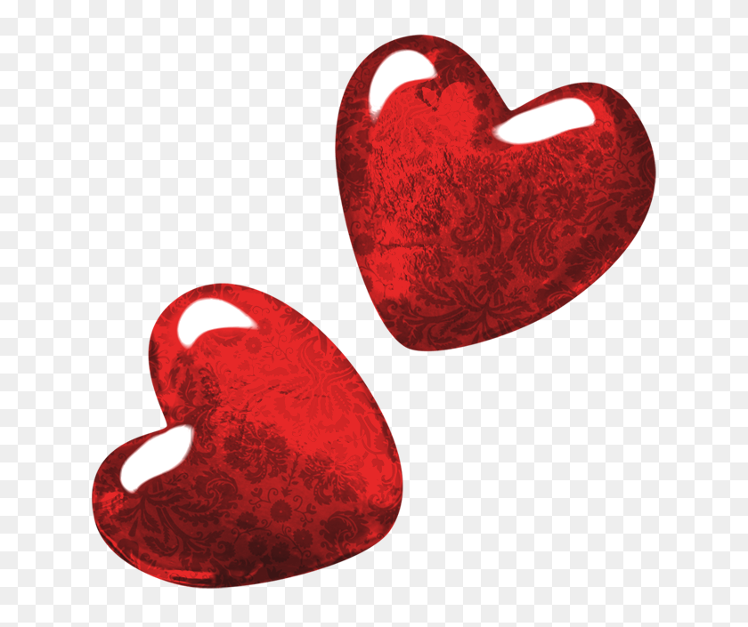 654x645 Красные Сердца - Сердечный Приступ Клипарт