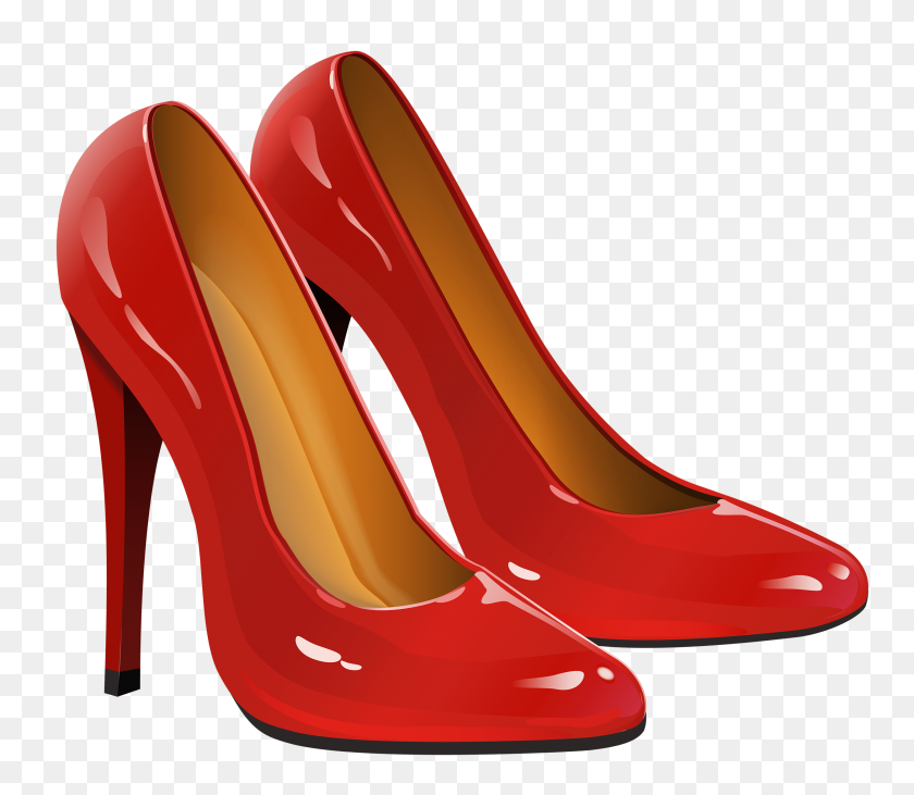 2500x2151 Red Heels Png Clipart - Shoes PNG