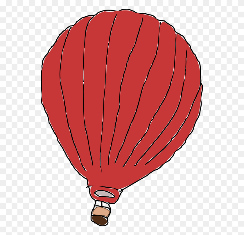 558x749 Red Hot Air Balloon Rgb Color Model - Red Balloon Clipart